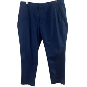 Brooks Brothers Clark Chino‎ Blue Flat Front Stretch Pants 38x30 (Actual 37x29)